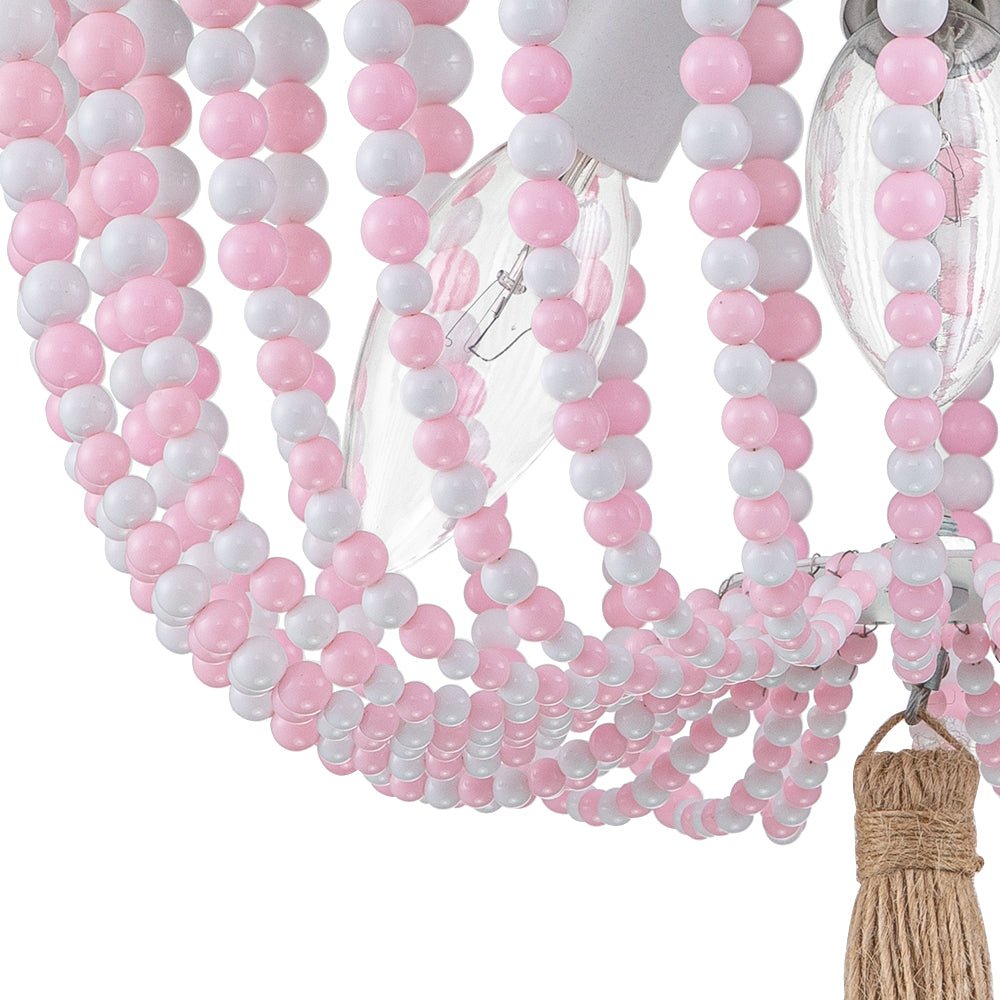 Coastal Colorful Beaded Flush Mount Ceiling Light - LightfixturesUAE