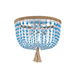 Coastal Colorful Beaded Flush Mount Ceiling Light - LightfixturesUAE