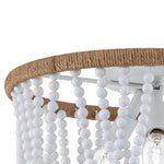 Coastal Modern Beaded Flush Mount Ceiling Light - LightfixturesUAE