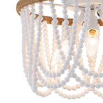 Coastal Modern Beaded Flush Mount Ceiling Light - LightfixturesUAE