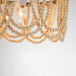 Coastal Modern Beaded Flush Mount Ceiling Light - LightfixturesUAE