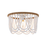 Coastal Modern Beaded Flush Mount Ceiling Light - LightfixturesUAE