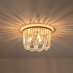 Coastal Modern Beaded Flush Mount Ceiling Light - LightfixturesUAE