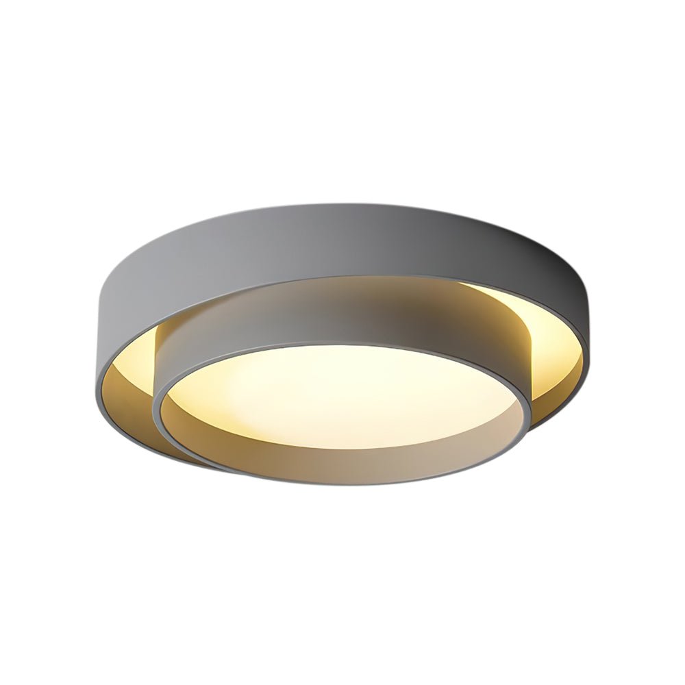 Concentric Rings Round LED Flush Mount Ceiling Light - LightfixturesUAE