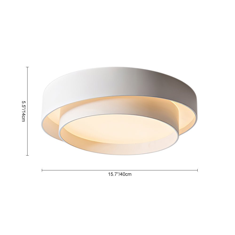 Concentric Rings Round LED Flush Mount Ceiling Light - LightfixturesUAE