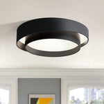 Concentric Rings Round LED Flush Mount Ceiling Light - LightfixturesUAE