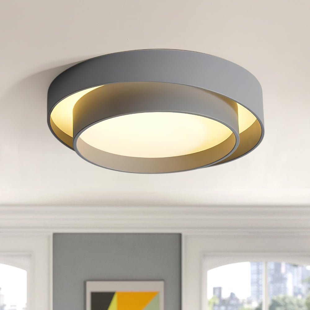 Concentric Rings Round LED Flush Mount Ceiling Light - LightfixturesUAE