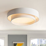 Concentric Rings Round LED Flush Mount Ceiling Light - LightfixturesUAE
