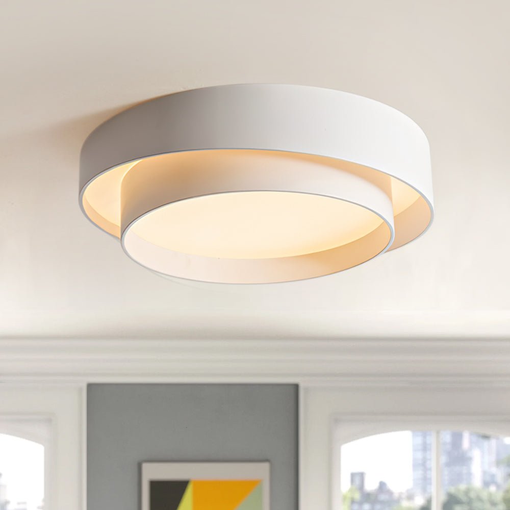 Concentric Rings Round LED Flush Mount Ceiling Light - LightfixturesUAE
