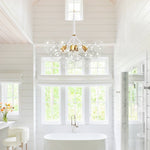 Contemporary Cluster Clear Glass Cloud Bubble Chandelier - LightfixturesUAE