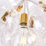 Contemporary Cluster Clear Glass Cloud Bubble Chandelier - LightfixturesUAE