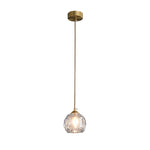 Crystal 1 - Light Mini Brass Pendant Light - LightfixturesUAE