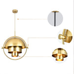 Danish Modern 1 Light Multi - Lite Pendant Light - LightfixturesUAE