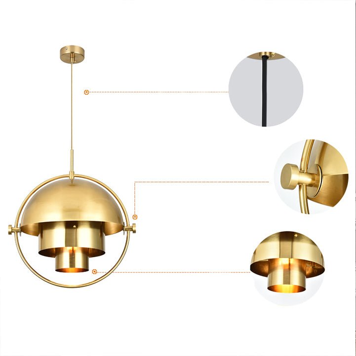 Danish Modern 1 Light Multi - Lite Pendant Light - LightfixturesUAE
