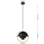 Danish Modern 1 Light Multi - Lite Pendant Light - LightfixturesUAE
