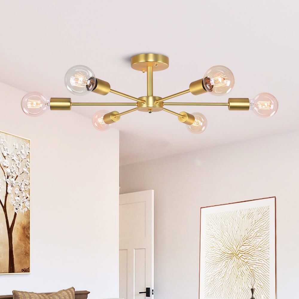 Decorative Statement 3/6 - Light Sputnik Chandelier - LightfixturesUAE