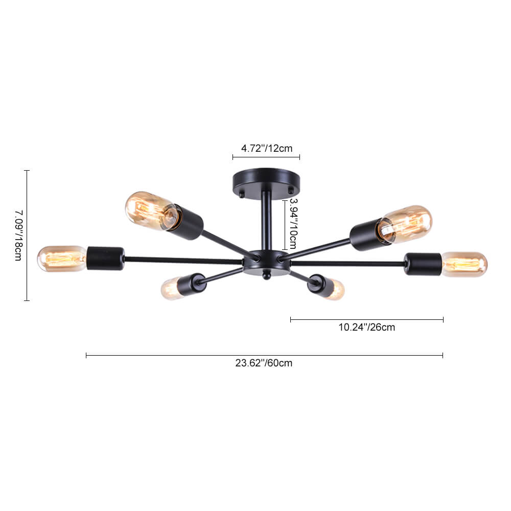 Decorative Statement 3/6 - Light Sputnik Chandelier - LightfixturesUAE