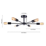 Decorative Statement 3/6 - Light Sputnik Chandelier - LightfixturesUAE