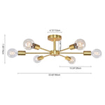 Decorative Statement 3/6 - Light Sputnik Chandelier - LightfixturesUAE