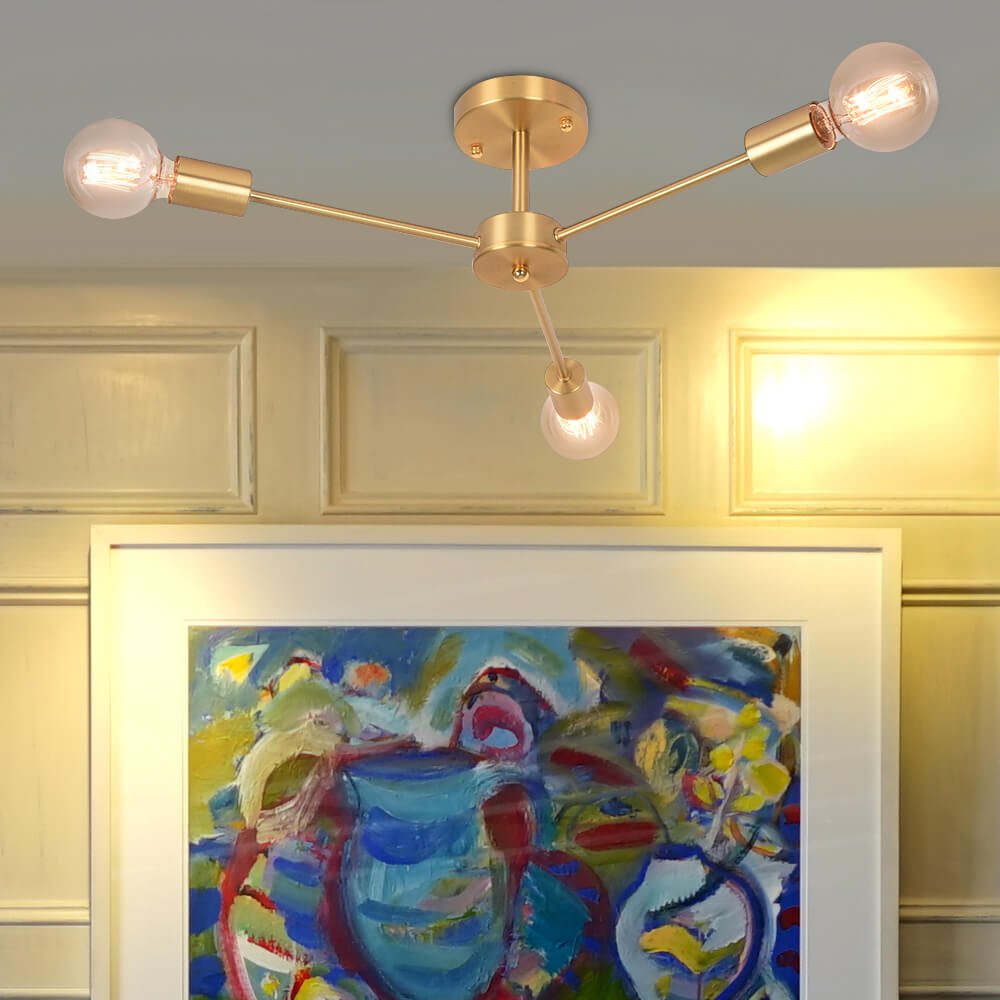 Decorative Statement 3/6 - Light Sputnik Chandelier - LightfixturesUAE