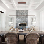 Dimmable LED Modern Linear Island Chandelier - LightfixturesUAE
