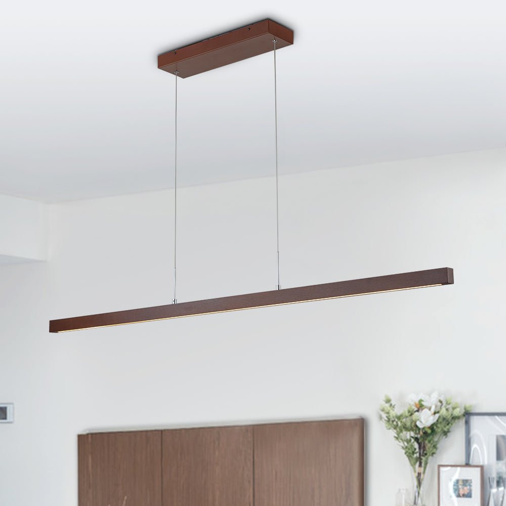 Dimmable LED Modern Linear Island Chandelier - LightfixturesUAE