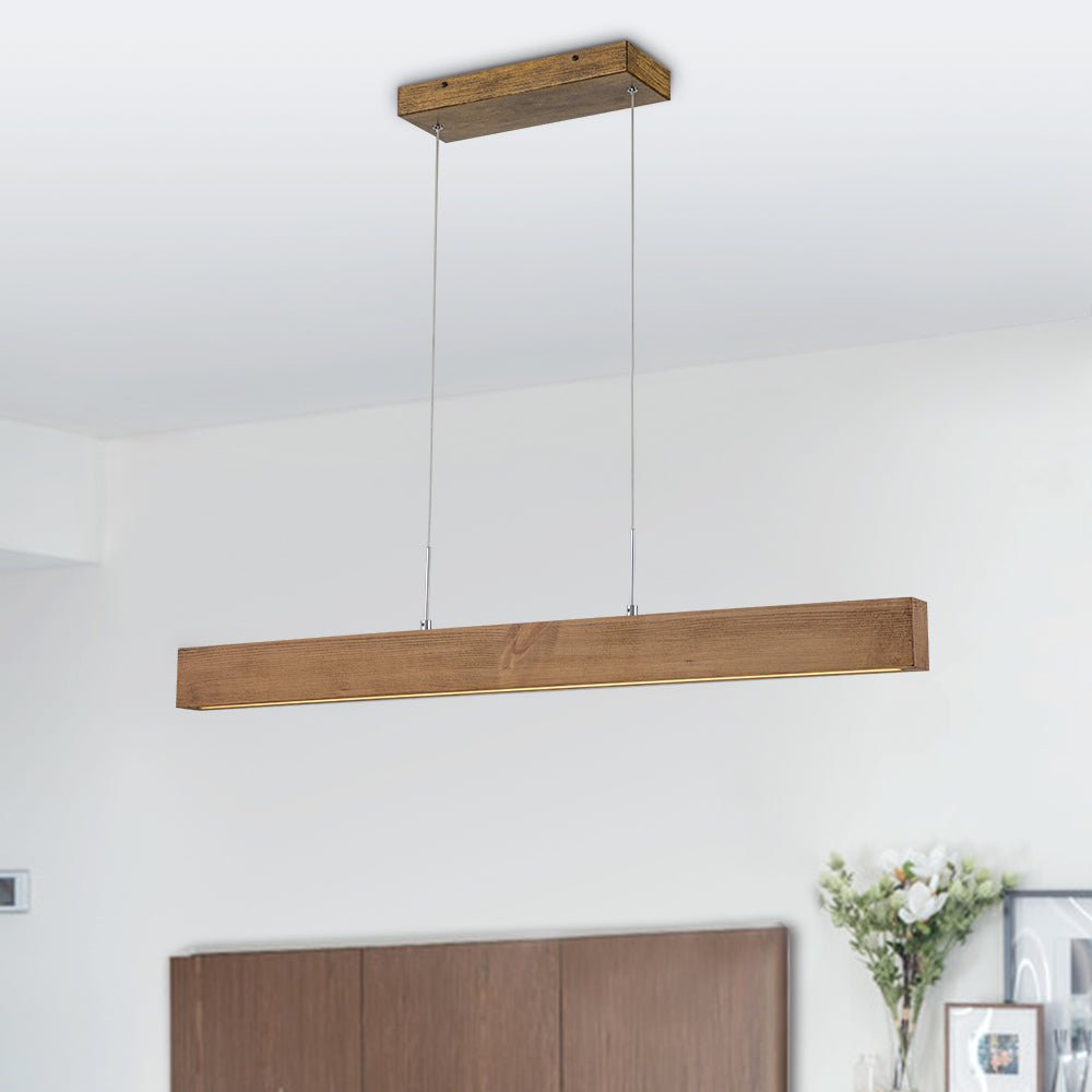 Dimmable LED Modern Linear Island Chandelier - LightfixturesUAE