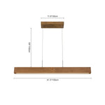 Dimmable LED Modern Linear Island Chandelier - LightfixturesUAE