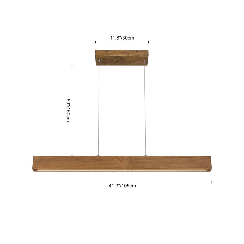 Dimmable LED Modern Linear Island Chandelier - LightfixturesUAE