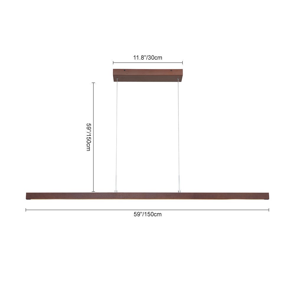 Dimmable LED Modern Linear Island Chandelier - LightfixturesUAE