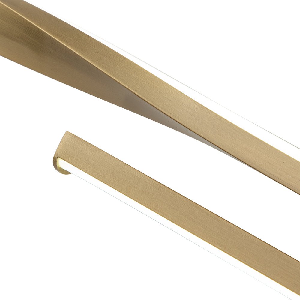 Dimmable LED Modern Mid - Century Swirl Linear Wall Sconce - LightfixturesUAE