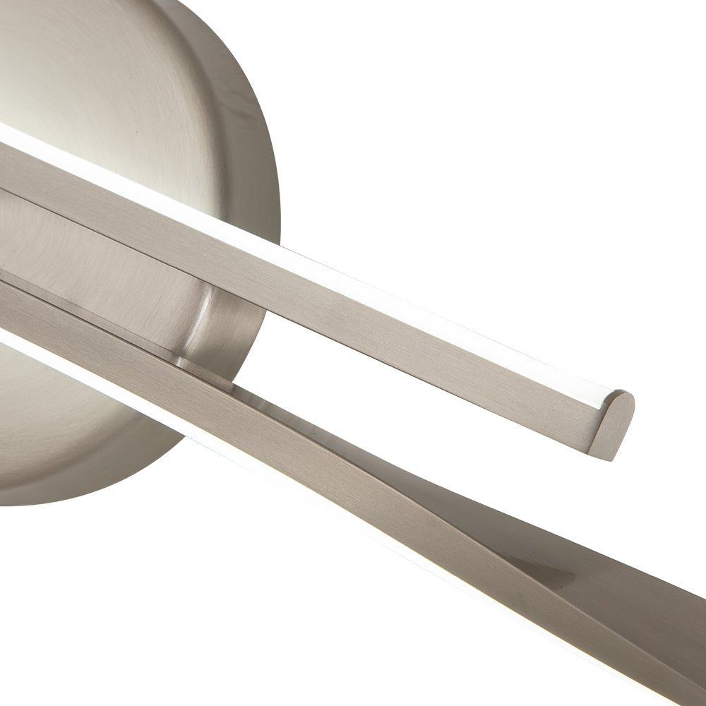 Dimmable LED Modern Mid - Century Swirl Linear Wall Sconce - LightfixturesUAE