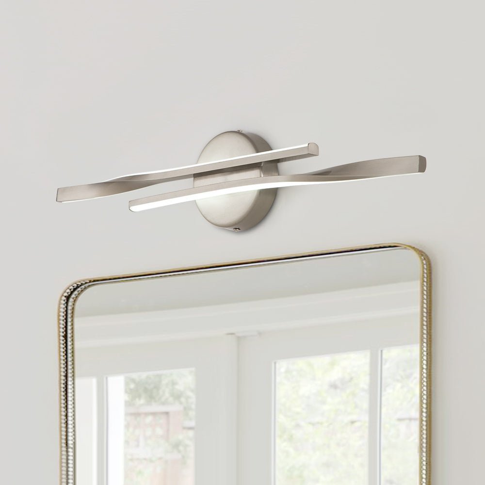 Dimmable LED Modern Mid - Century Swirl Linear Wall Sconce - LightfixturesUAE