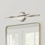 Dimmable LED Modern Mid - Century Swirl Linear Wall Sconce - LightfixturesUAE