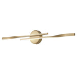 Dimmable LED Modern Mid - Century Swirl Linear Wall Sconce - LightfixturesUAE