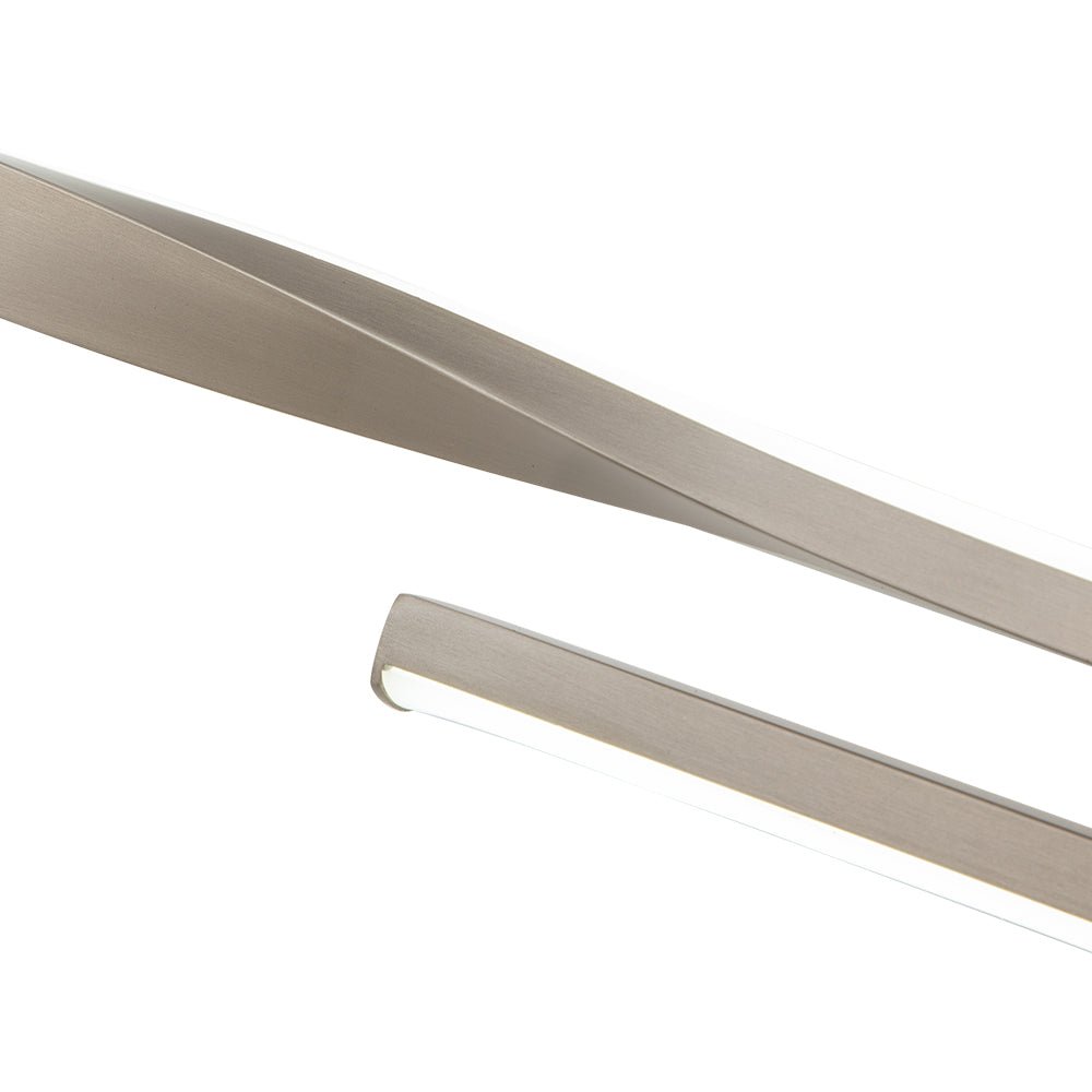 Dimmable LED Modern Mid - Century Swirl Linear Wall Sconce - LightfixturesUAE
