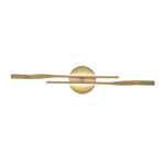 Dimmable LED Modern Mid - Century Swirl Linear Wall Sconce - LightfixturesUAE