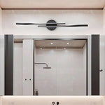 Dimmable LED Modern Mid - Century Swirl Linear Wall Sconce - LightfixturesUAE