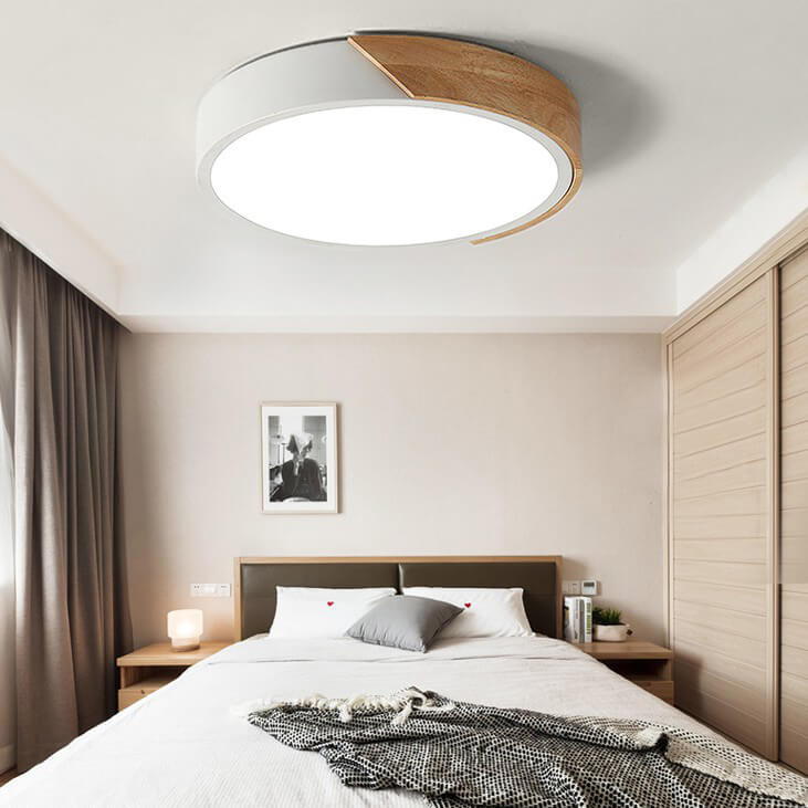 Dimmable Modern LED Round Flush Mount Ceiling Light - LightfixturesUAE