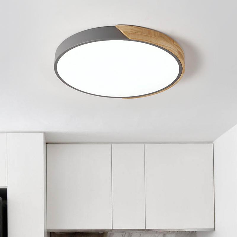 Dimmable Modern LED Round Flush Mount Ceiling Light - LightfixturesUAE
