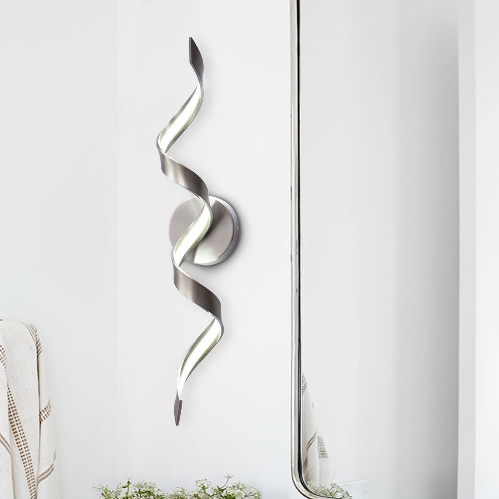 Dimmable Modern LED Spiral Sleek Bar Wall Sconce - LightfixturesUAE