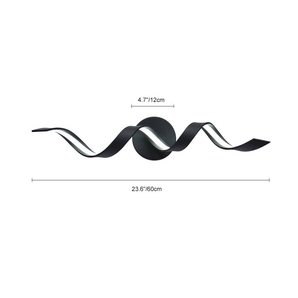 Dimmable Modern LED Spiral Sleek Bar Wall Sconce - LightfixturesUAE