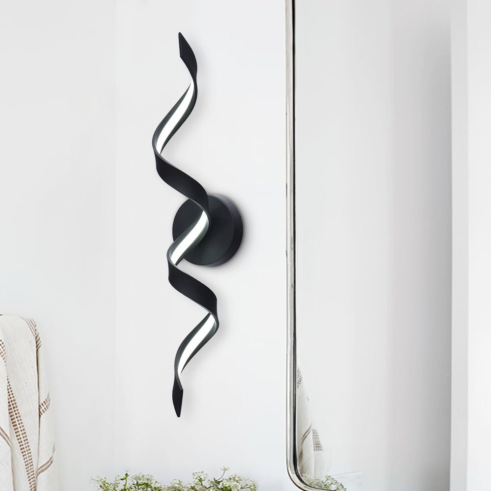 Dimmable Modern LED Spiral Sleek Bar Wall Sconce - LightfixturesUAE