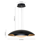 Dimmable Modern Saucer UFO LED Pendant Light - LightfixturesUAE