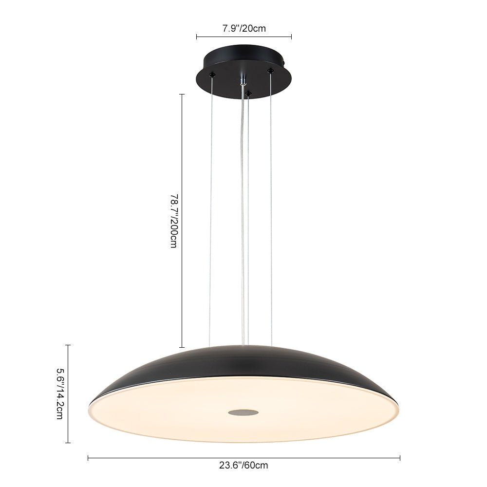 Dimmable Saucer LED Dome Pendant Lighting - LightfixturesUAE