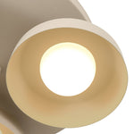 Dimmable Warm Light Khaki Matte 3 - Light Bowl LED Flush Mount - LightfixturesUAE