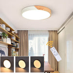Dimmable With Romote Control LED Round Flush Mount Ceiling Light - LightfixturesUAE