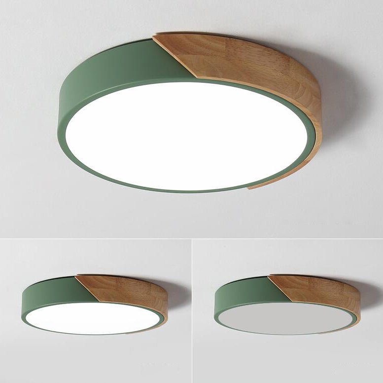 Dimmable With Romote Control LED Round Flush Mount Ceiling Light - LightfixturesUAE