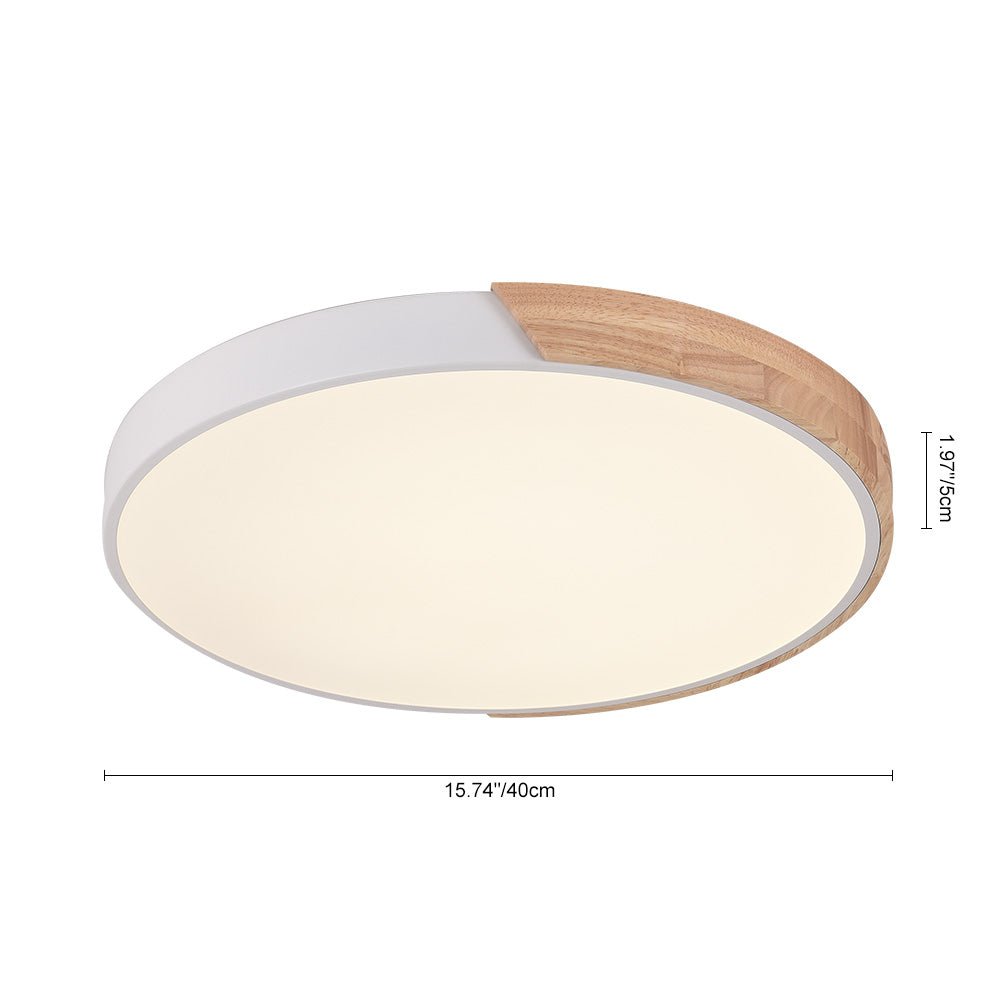 Dimmable With Romote Control LED Round Flush Mount Ceiling Light - LightfixturesUAE