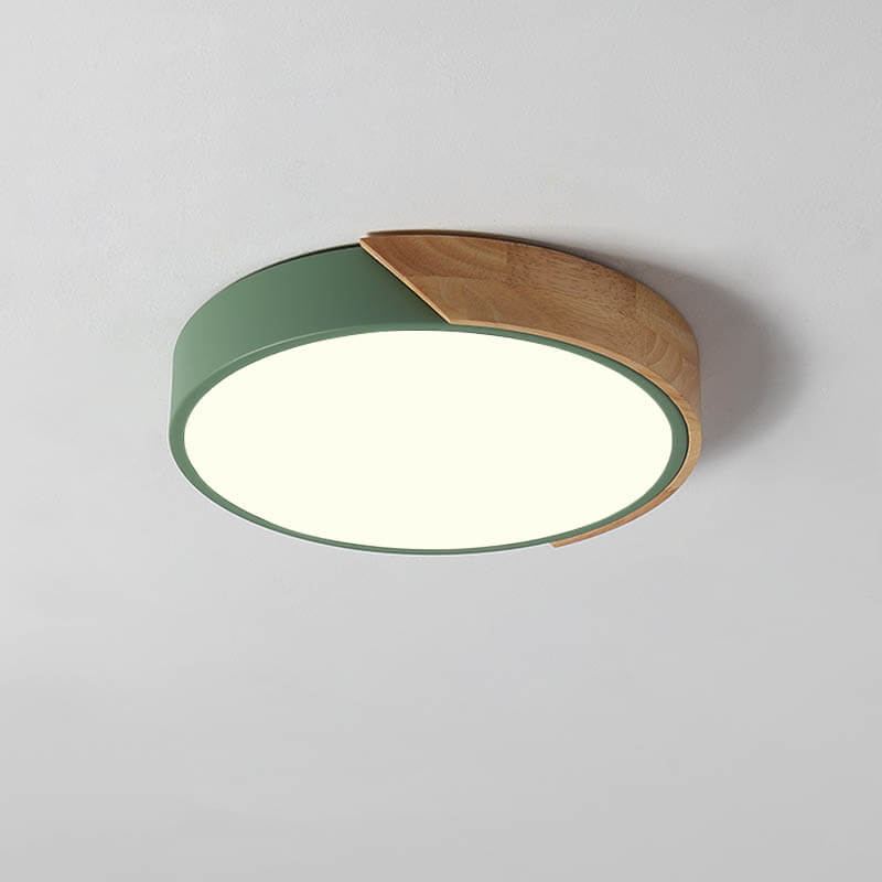 Dimmable With Romote Control LED Round Flush Mount Ceiling Light - LightfixturesUAE
